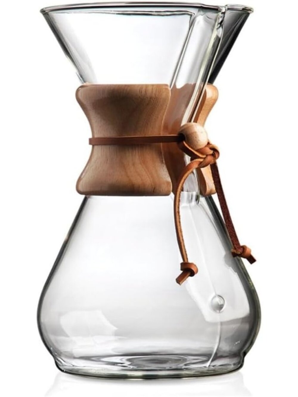 Classic 8-Cup Pour-Over Glass Coffeemaker - Elegant Design, Perfect Brew